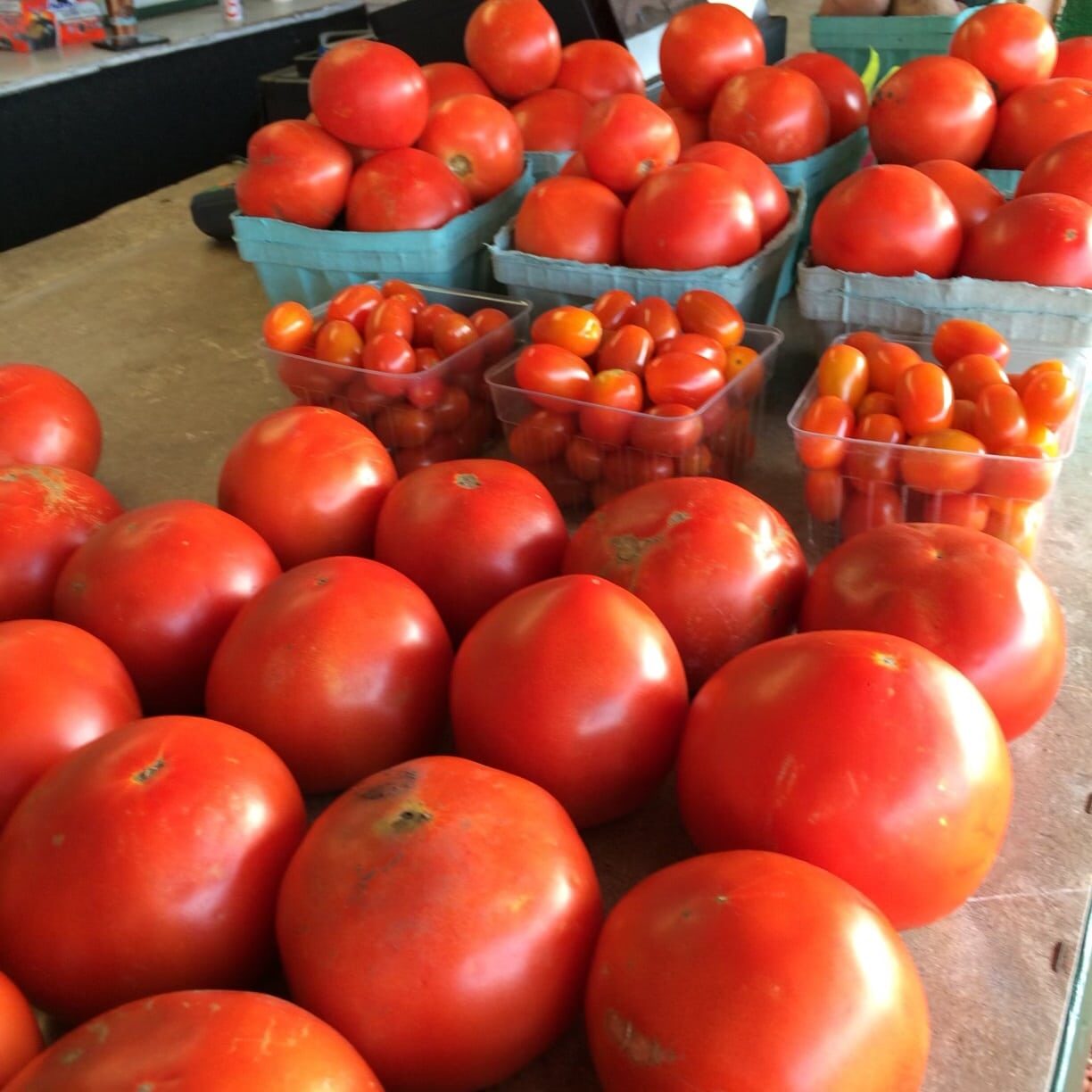 Tomatoes At The Market